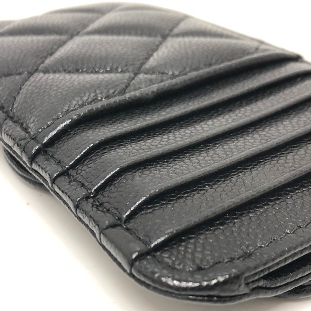 CHANEL Black Caviar Leather Logo Wallet - Picture 10 of 15